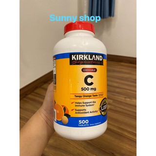 Viên ngậm Vitamin C Kirkland 500 viên – Xách tay Mỹ