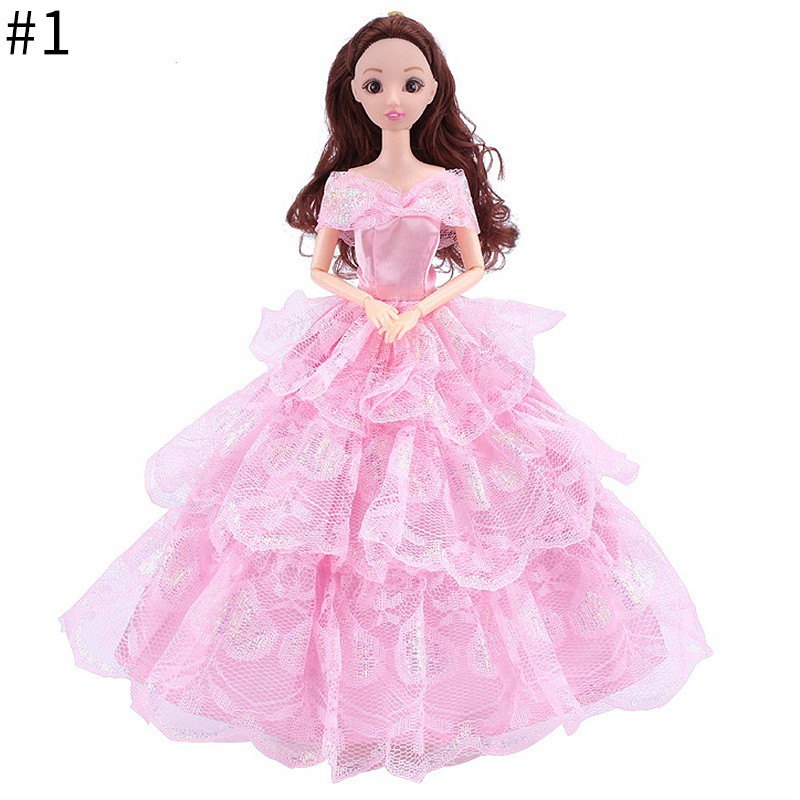 Bộ Đầm Cưới Cho Búp Bê Barbie