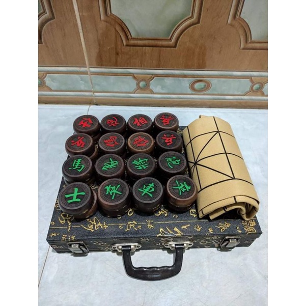 Bộ Quân cờ gỗ mun 4,8cm