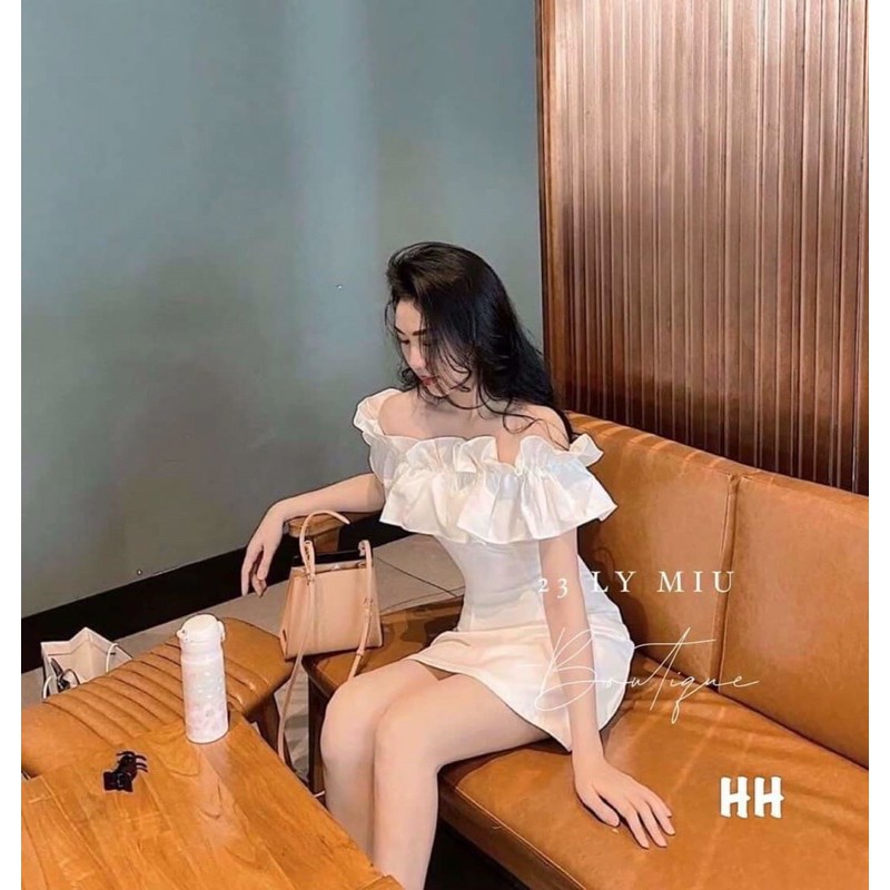 Đầm Trễ Vai Bèo Nâu Chất Thô Loại 1,Đầm Nữ Dáng Suông Bèo Ngực Tiểu Thư Ảnh Thật Kèm Video | BigBuy360 - bigbuy360.vn