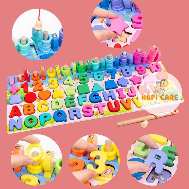 Bảng Ghép Hình Số Học Thông Minh Phát Triển Trí Tuệ Cho Bé