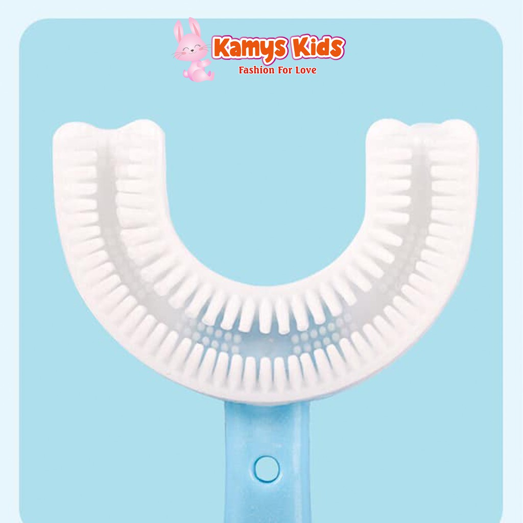 Bàn chải đánh răng chữ U KAMYS KIDS giúp bé vệ sinh răng miệng dễ dàng và sạch sẽ – >>> top1shop >>> shopee.vn