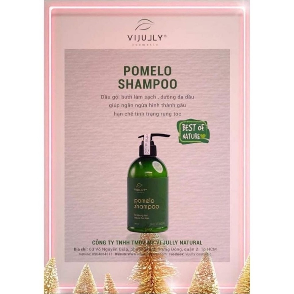 Dầu Gội Bưởi Ngăn Rụng Tóc VIJULLY Pomelo Shampoo -  [HÀNG CHÍNH HÃNG]