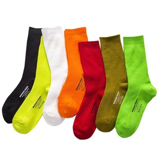 VỚ TRƠN CỔ CAO MÀU NEON