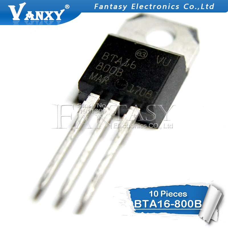 Set 10 linh kiện điện tử BTA16-800B TO-220 BTA16-800 TO220 BTA16 800V 16A 16-800B