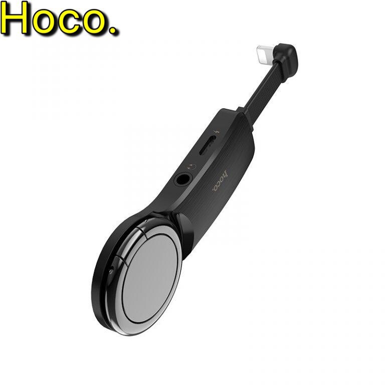 Jack chuyển tai nghe lightning đến lightning và 3.5 dạng iring Hoco LS23 chính hãng