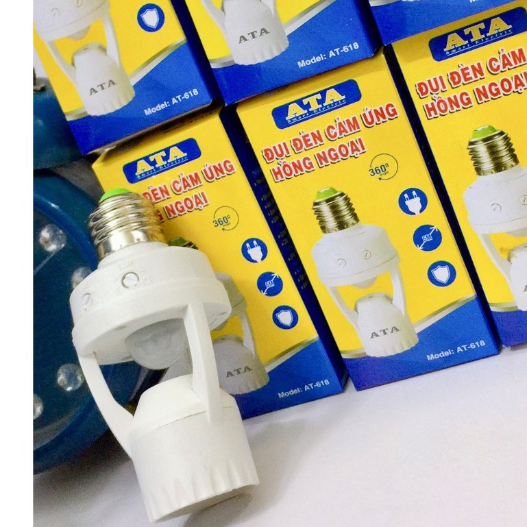 Đui đèn cảm ứng ATA AT-618-Hàng chính hãng bảo hành 12 tháng
