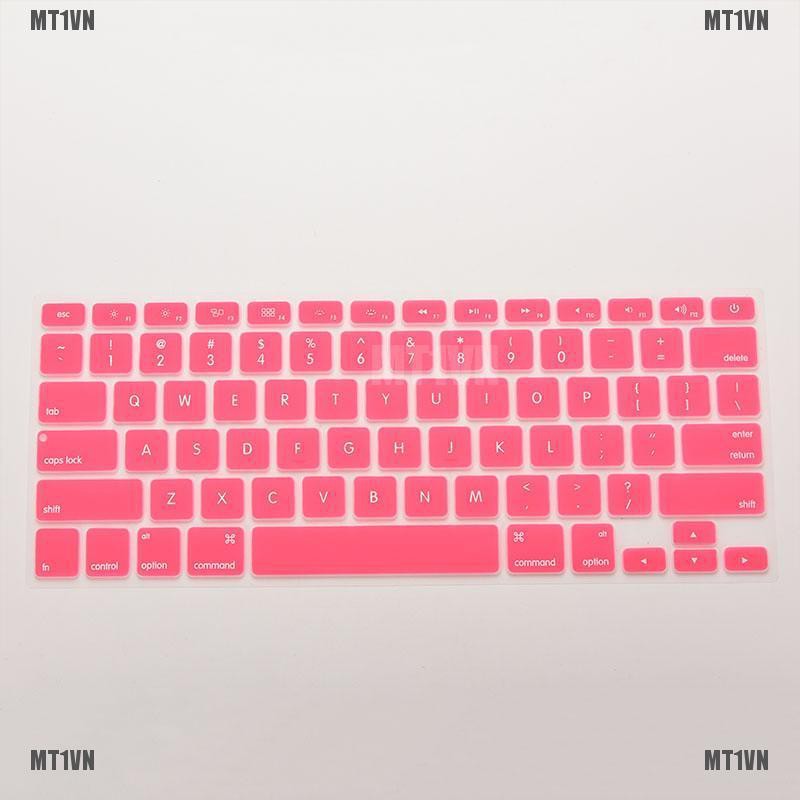 Miếng Lót Bàn Phím Bằng Silicone Nhiều Màu Sắc Dành Cho Macbook Air Pro 13 15 17