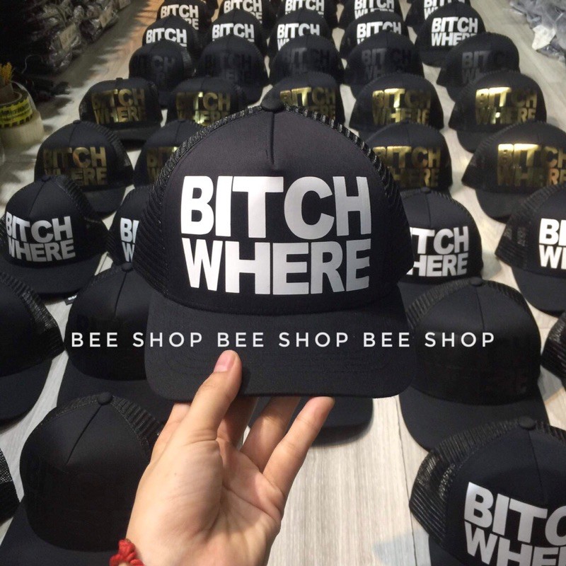 Mũ Bitch Where gáy lưới, mũ dsq - Bee Shop