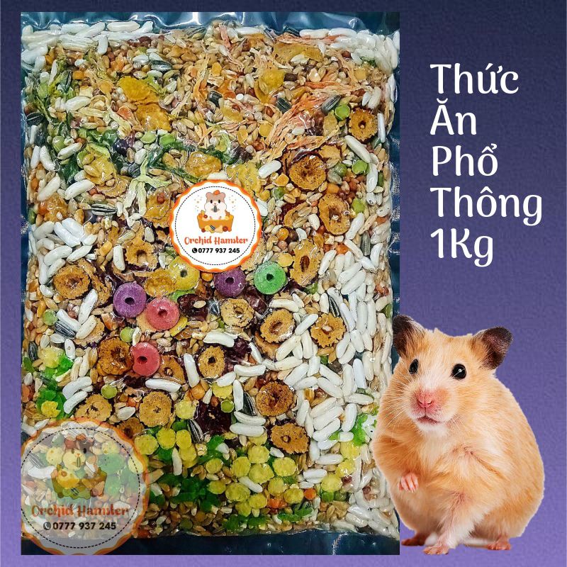 Thức Ăn Hamster Loại Cơ Bản Cao Cấp 1kg