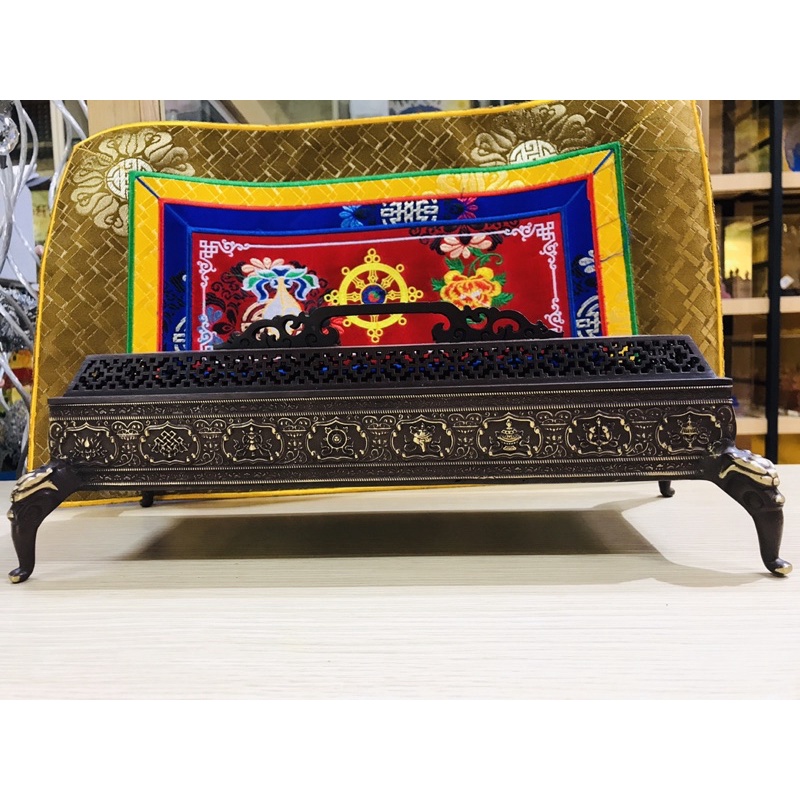 [PHÁP BẢO MINH CHÂU] LƯ XÔNG ĐỒNG CHÂN RỒNG 33x12cm