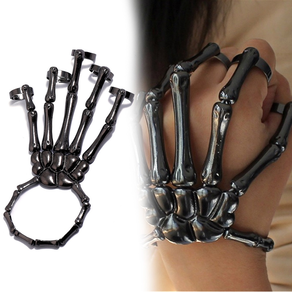 UPSTOP Punk Style Skeleton Shaped Elastic Adjustable Bracelet For Halloween Party Women Man Jewelry Gift/Multi Color   | BigBuy360 - bigbuy360.vn