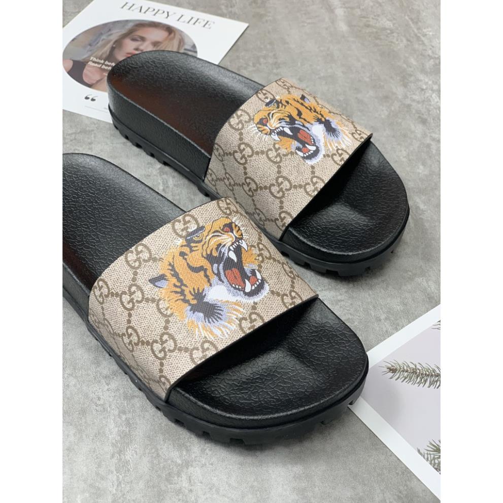 ❤️ Dép Gucci nam in hình mặt hổ đế cao fullbox