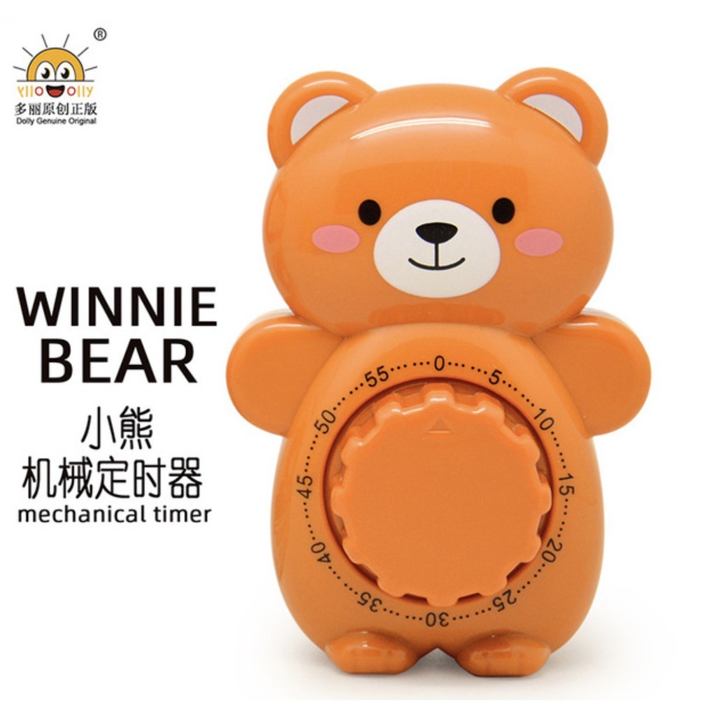 🔥Hàng Có Sẵn Bán Chạy🔥 Đồng Hồ Cơ Hẹn Giờ Nhắc Nhở Hình Gấu Dễ Thương Cho Học Sinh