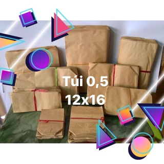 [Túi xi măng] Combo 500 túi giấy xi măng gói hàng loại túi 0,5
