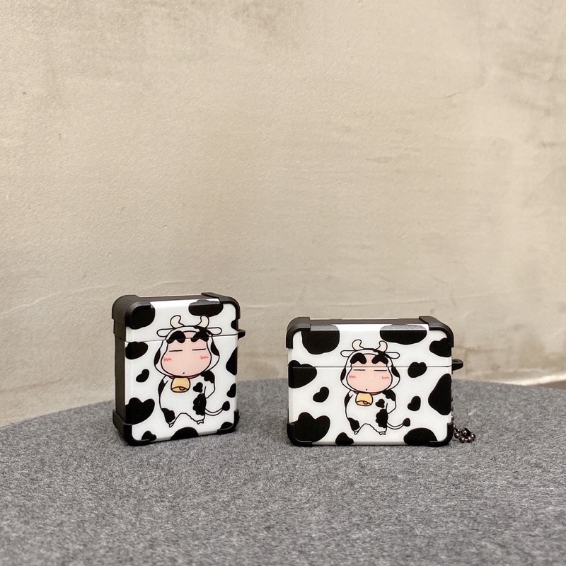 Case Airpod 1/2/Pro Hình Bò Sữa Cu Shin
