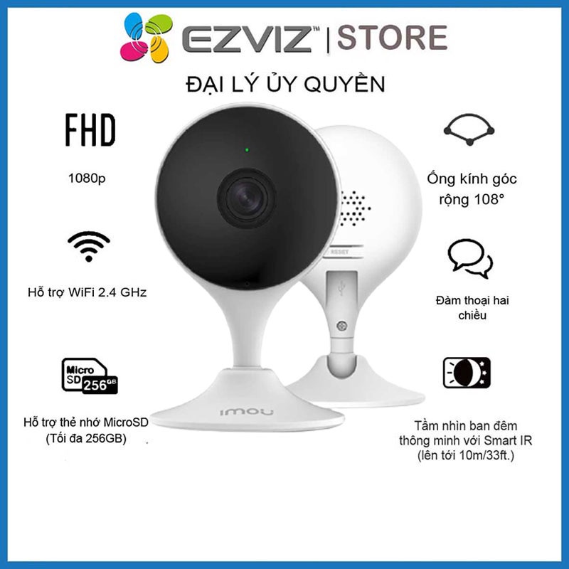 Camera Wifi Imou_C22EP_1080P Đàm thoại 2 chiều, Phát hiện chuyển động , Full HD - Bảo Hành 24 Tháng