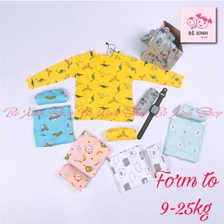 Bộ Minky Mom Dài Tay Thun Lạnh Cho Bé Trai Bé Gái [Deal Xịn] Đồ bộ Dài Tay Cho Bé Minky Mom thời trang trẻ em HỌA TIẾT