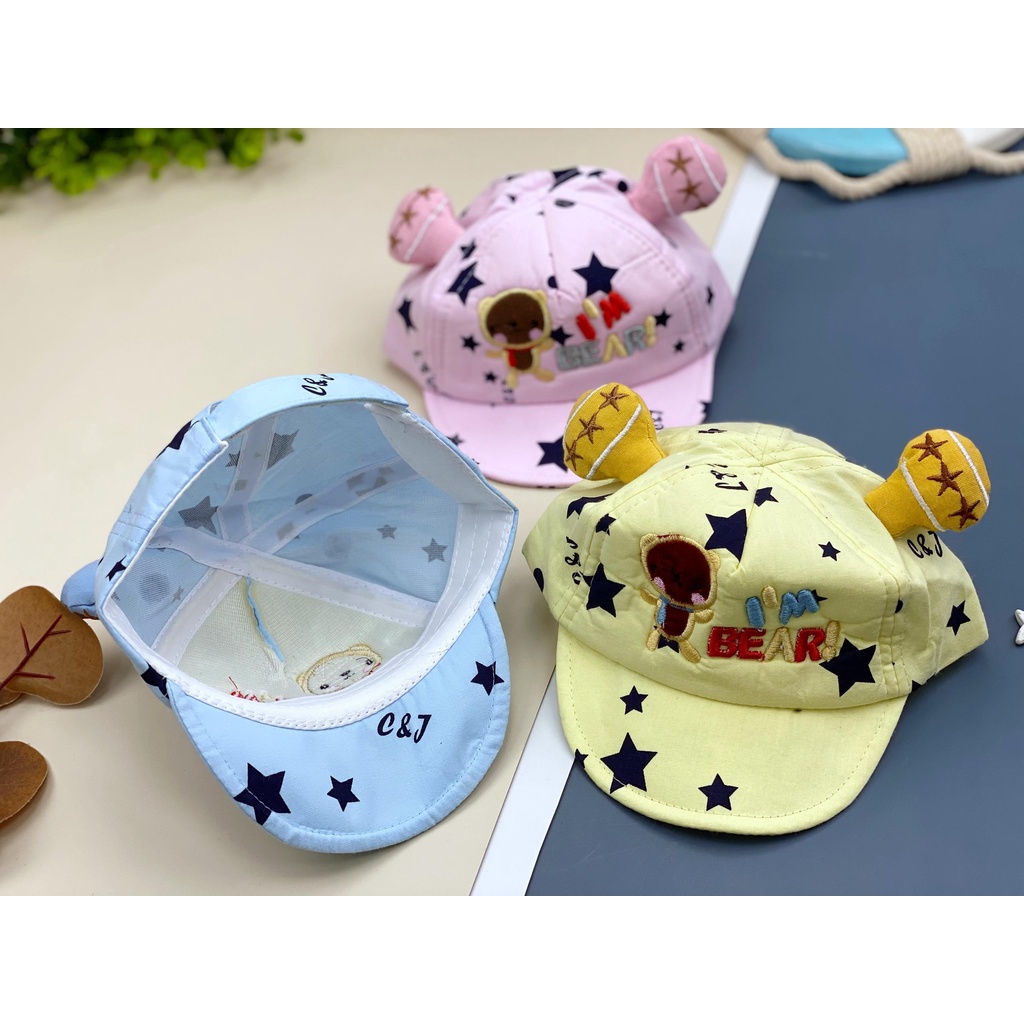 Mũ lưỡi trai LITIBABY sơ sinh, cạp mềm, điều chỉnh được độ rộng mũ