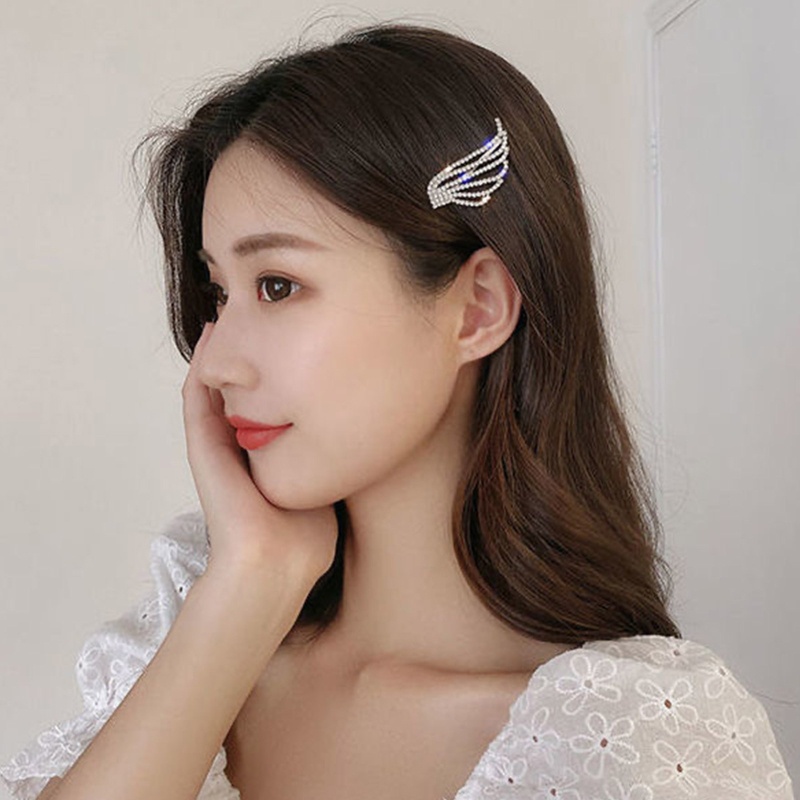 Kẹp Tóc Hình Cánh Thiên Thần Đính Đá Lấp Lánh