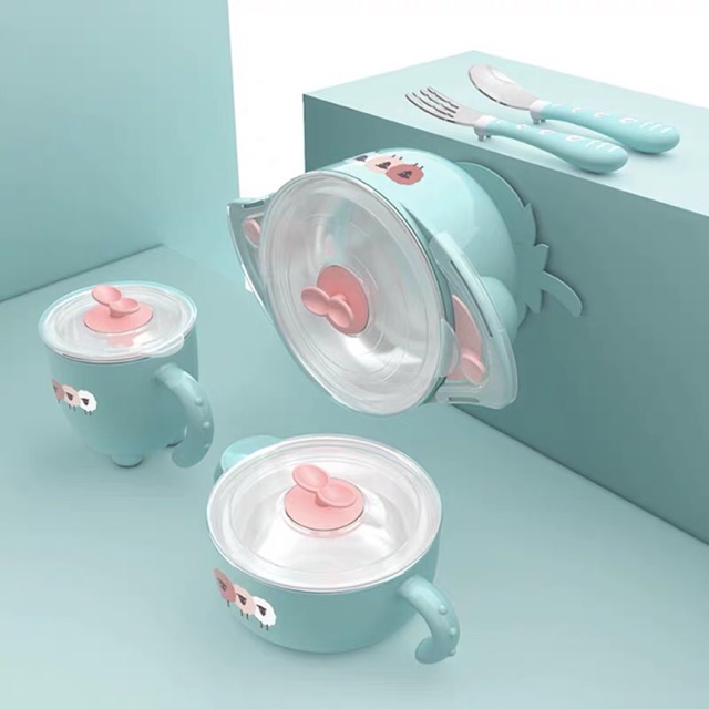 Bộ ăn dặm giữ nhiệt cao cấp AAG