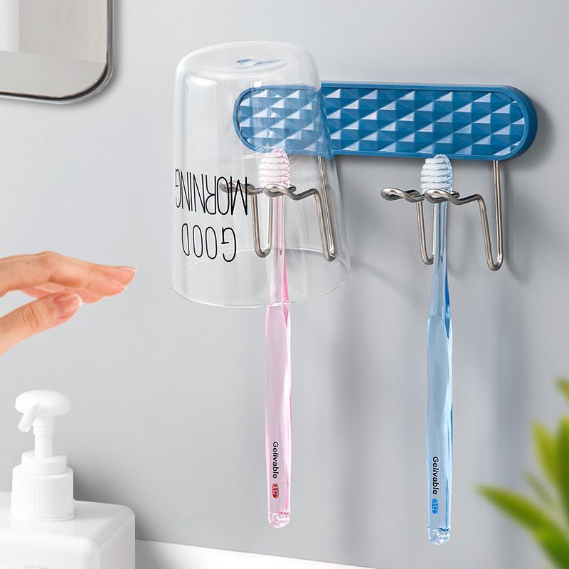 Giá đỡ bàn chải và cốc dán tường hàng đôi,,,,