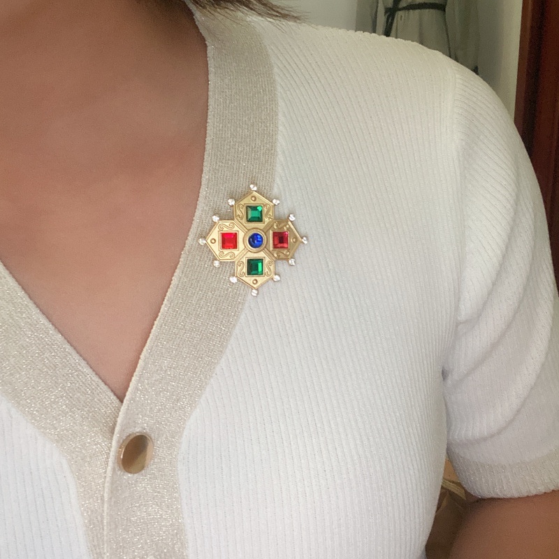 Trâm Cài Áo Đính Đá Cổ Điển Cho Nam Và Nữ