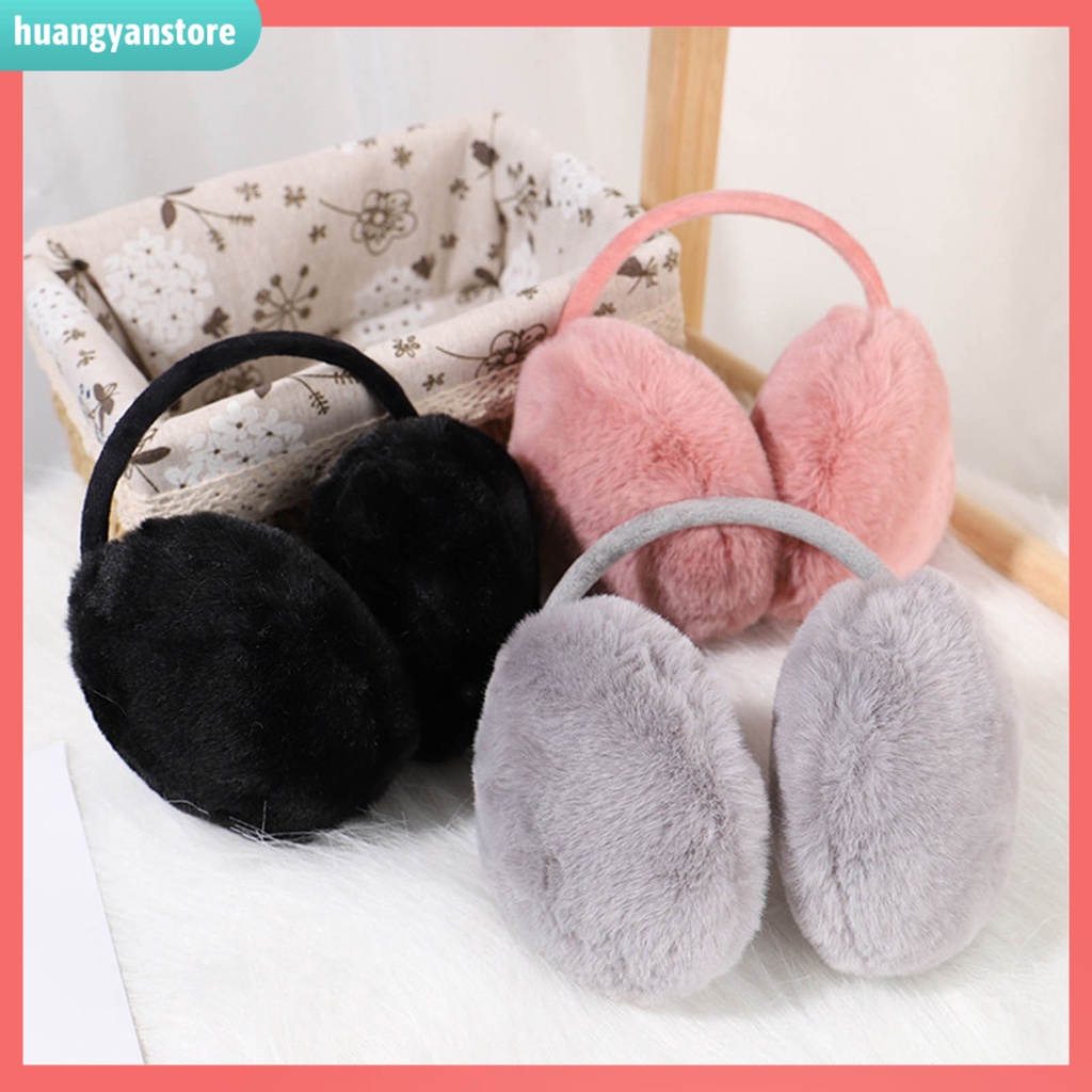 HY| Miếng bị tai màu trơn giữ ấm mùa đông tái sử dụng được