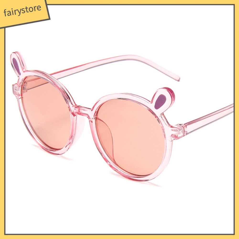 Kính Mát Gọng Tai Gấu Đáng Yêu Cho Bé Gái