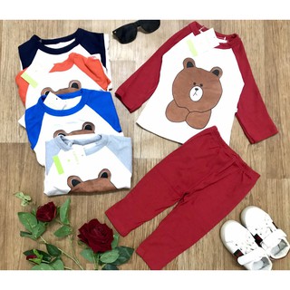 [XẢ KHO] bộ cotton dài tay trẻ em