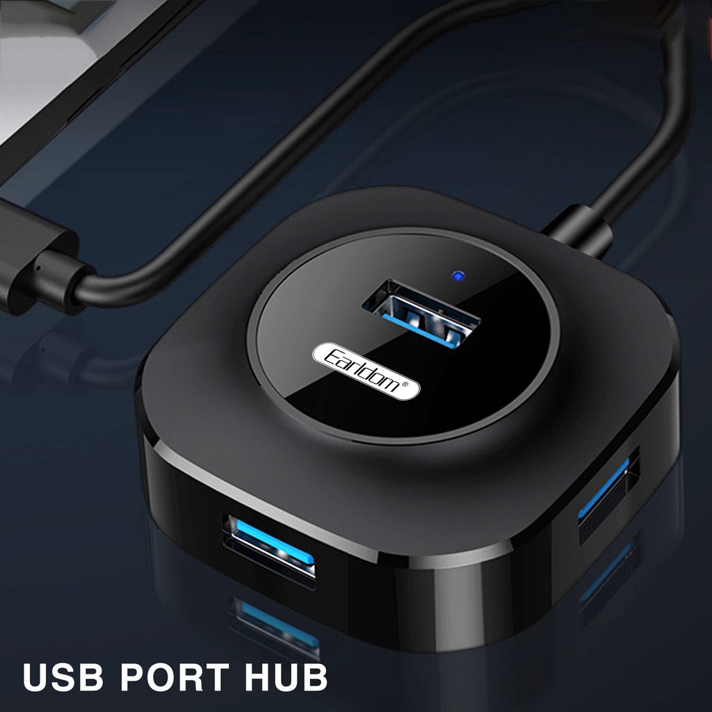 Hub Earldom HUB-06 Tốc Độ Cao Bộ Chia USB Từ 1 Thành 4 Cổng - BH 12 Tháng