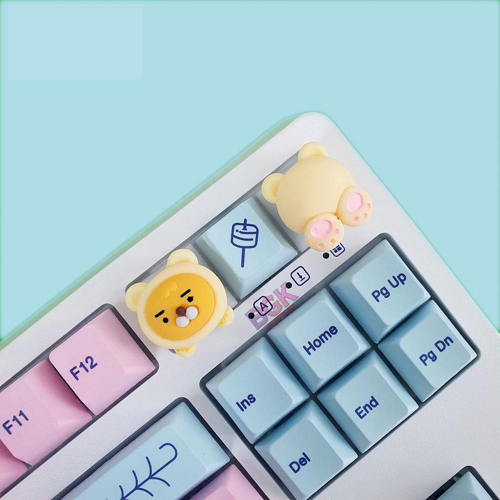 Keycap lẻ thú cưng dễ thương mặt và mông đáng yêu