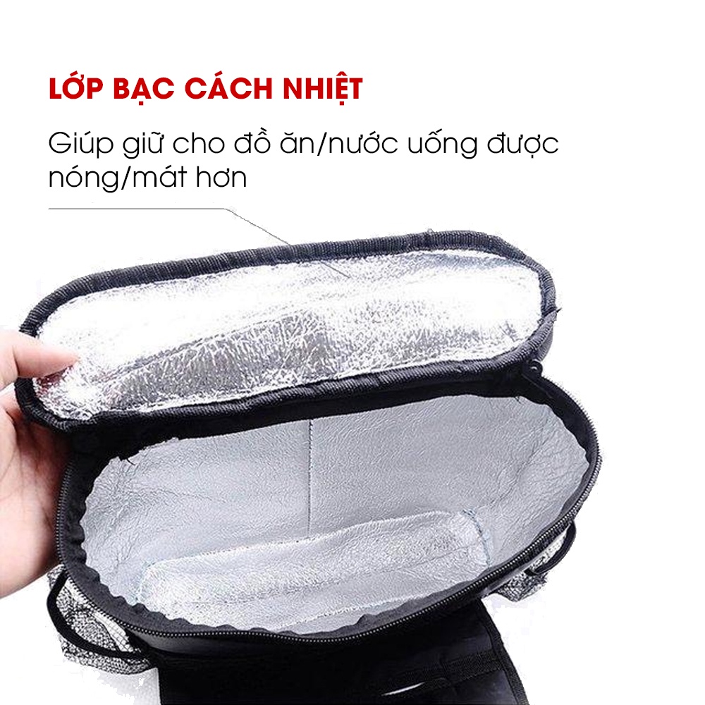 Túi treo đồ sau ghế ô tô Tâm Luân, khoang đồ rộng, có lớp cách nhiệt chuyên dụng