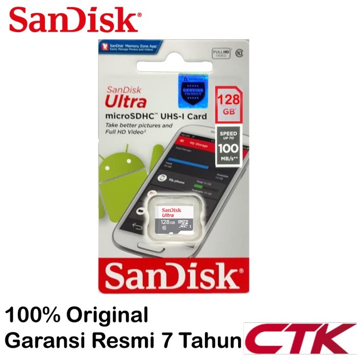 Micro Sdhc Sandisk Ultra Microsd 128gb 100mbs Micro Sdhc Sdxc 128gb
