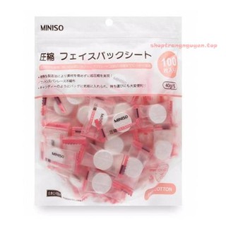 Túi Mặt nạ giấy nén Miniso Nhật Bản