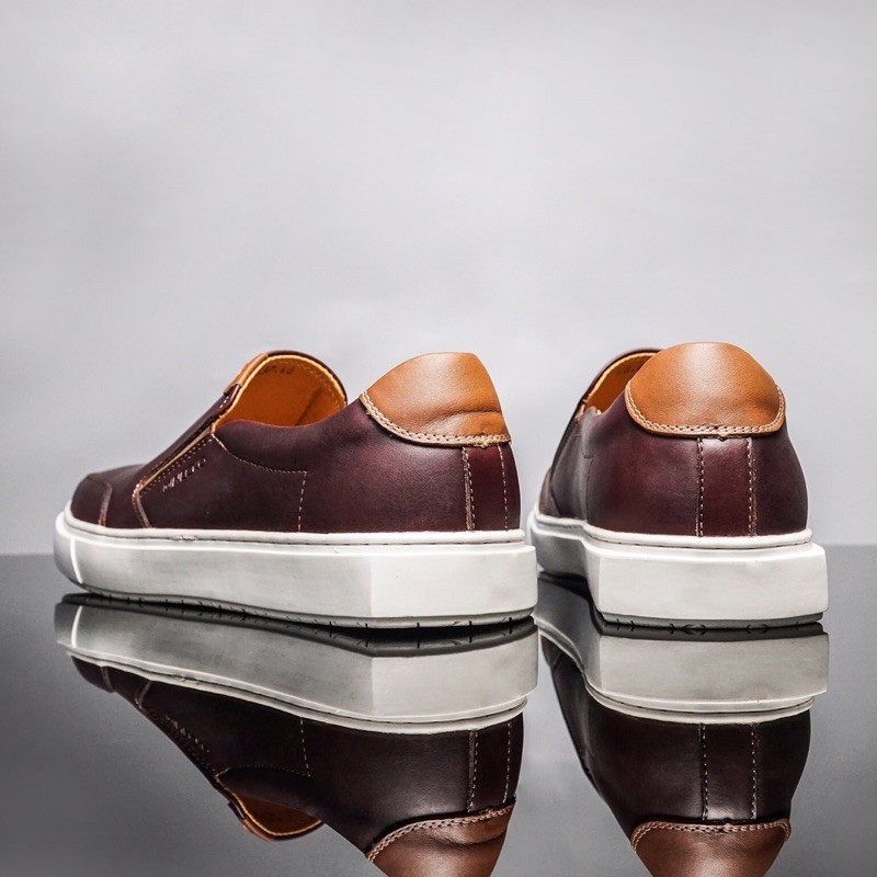 Giày lười Slip on TEFOSS HN473 da bò thật size 38-44 năng động, trẻ trung