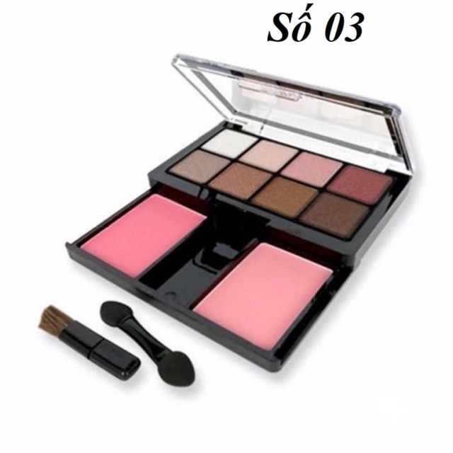 Set phấn mắt + má Odbo nhỏ kèm cọ #3