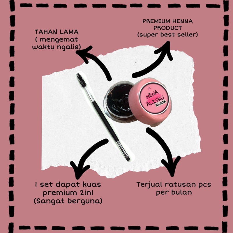 (Hàng Mới Về) Bộ Dụng Cụ Xăm Lông Mày Henna 3 Ngày Kèm Cọ Tiện Dụng | BigBuy360 - bigbuy360.vn