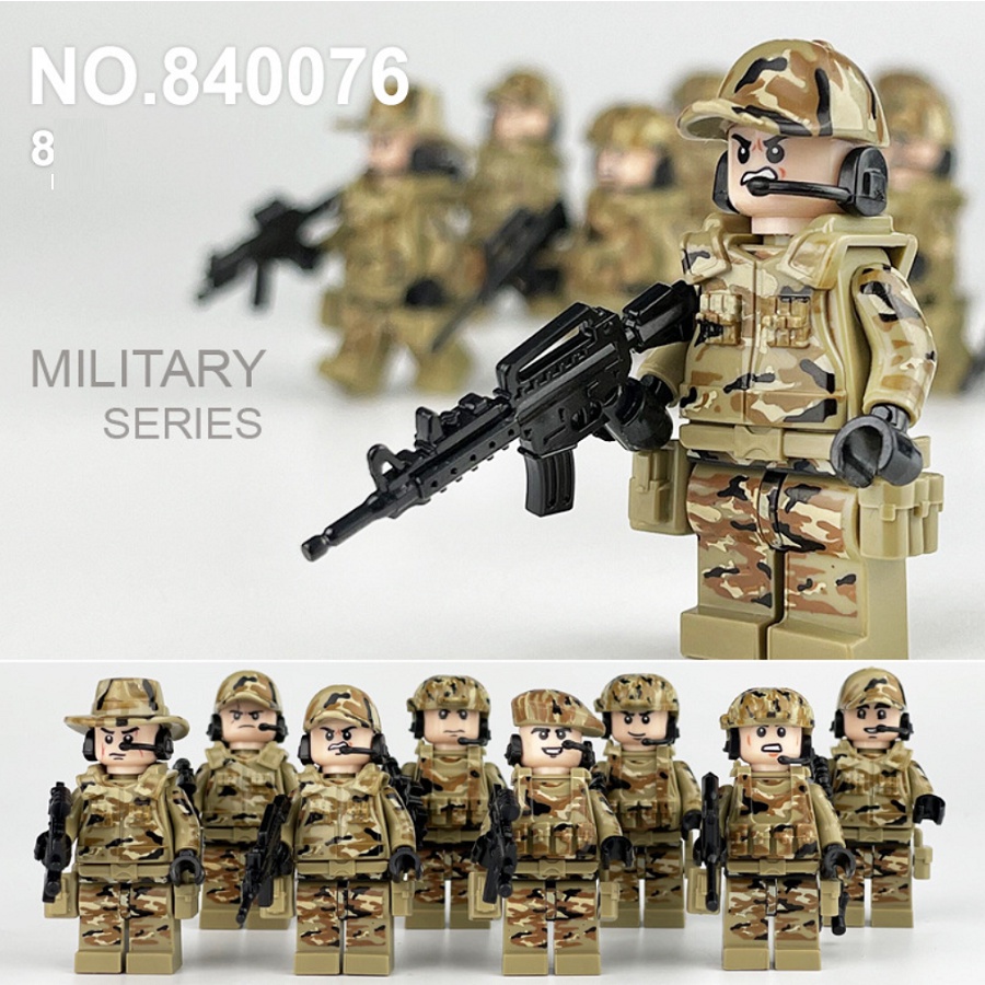 [Mã LIFE0503TOYS giảm 10% đơn 0Đ] Lego Minifigure Lính SWAT, Lính Quân Đội, Lego Cảnh Sát, Phụ kiện