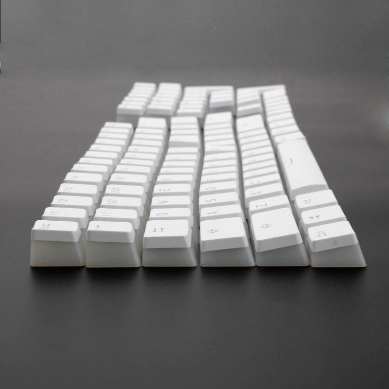 Bàn phím 108 keys ANSI màu trắng chất liệu nhựa ABS bền đẹp