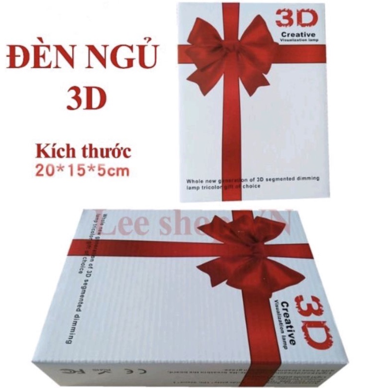 Đèn ngủ led 3d siêu dễ thương có thể dùng trang trí làm quà tặng cho người thân bạn bè