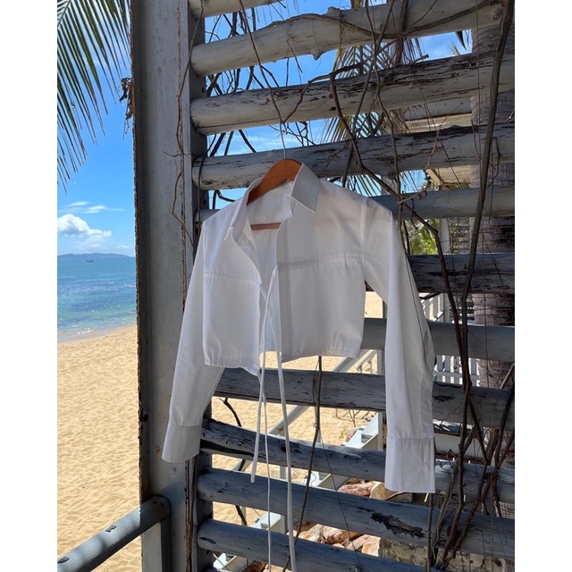 ZIEL Áo sơ mi cột dây cách điệu | Jennie Shirt
