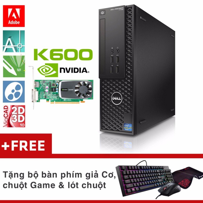 Máy trạm khủng Dell Precision T1700 SFF ​​​​​​​(Xeon E3-1240 V3, Ram ECC 32GB, SSD 480GB, Quadro K600) + Quà Tặng | BigBuy360 - bigbuy360.vn