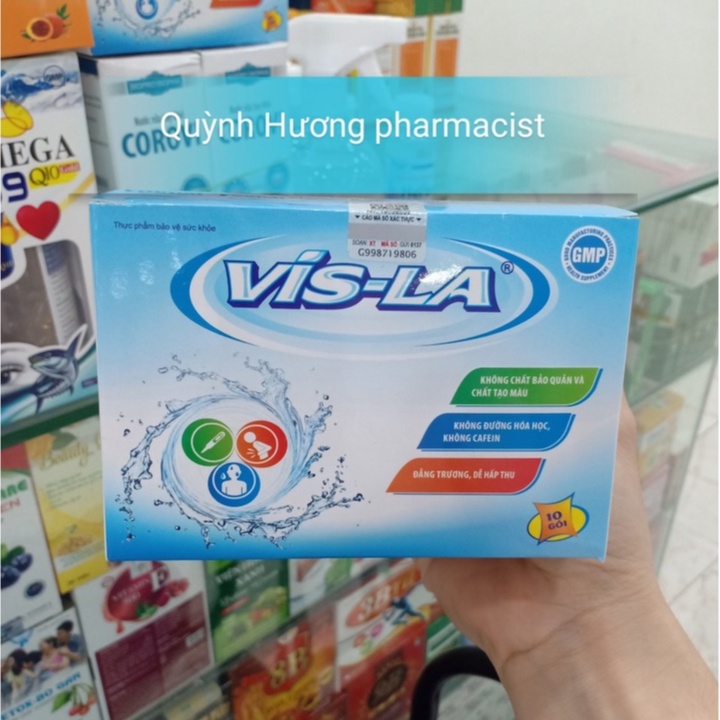 VIS-LA giúp bổ sung chất điện giải cho cơ thể ( VISLA hộp 10 gói )