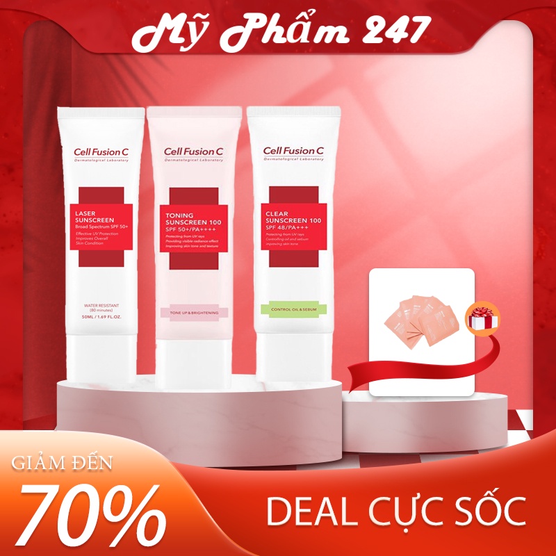 Kem chống nắng Cell Fusion C Toning Suncreen 100 50ml