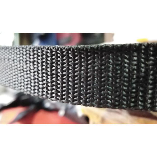 Dây đai cotton, dây dù dẹp, dây quai túi màu đen size 2cm-5cm