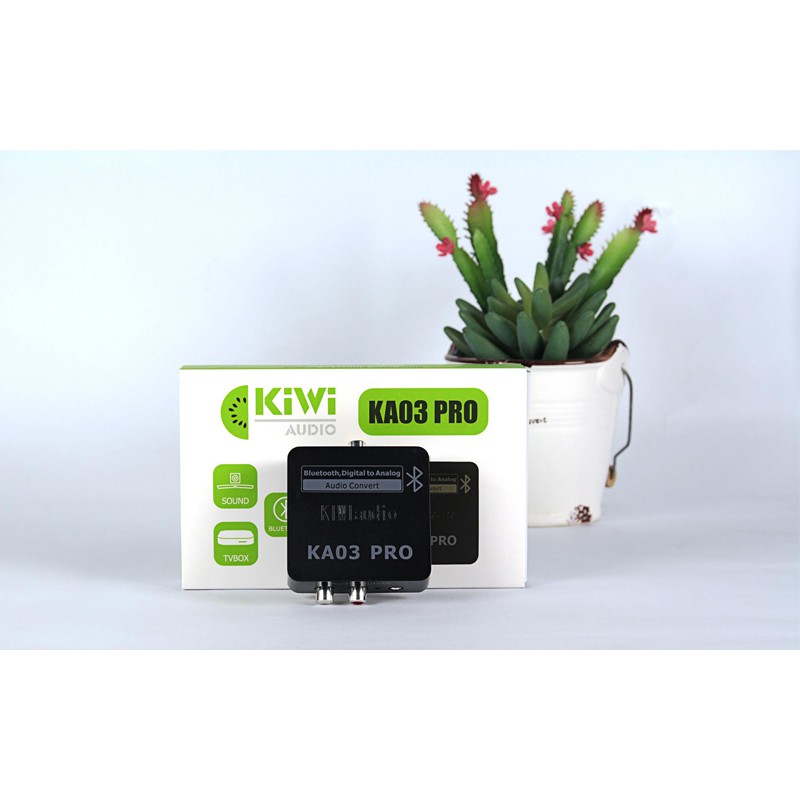 Bộ Chuyển Quang Bluetooth Kiwi KA03 Pro chuyển quang ,Opxical , bluetooth sang AV, Jack 3.5 - hàng chính hãng