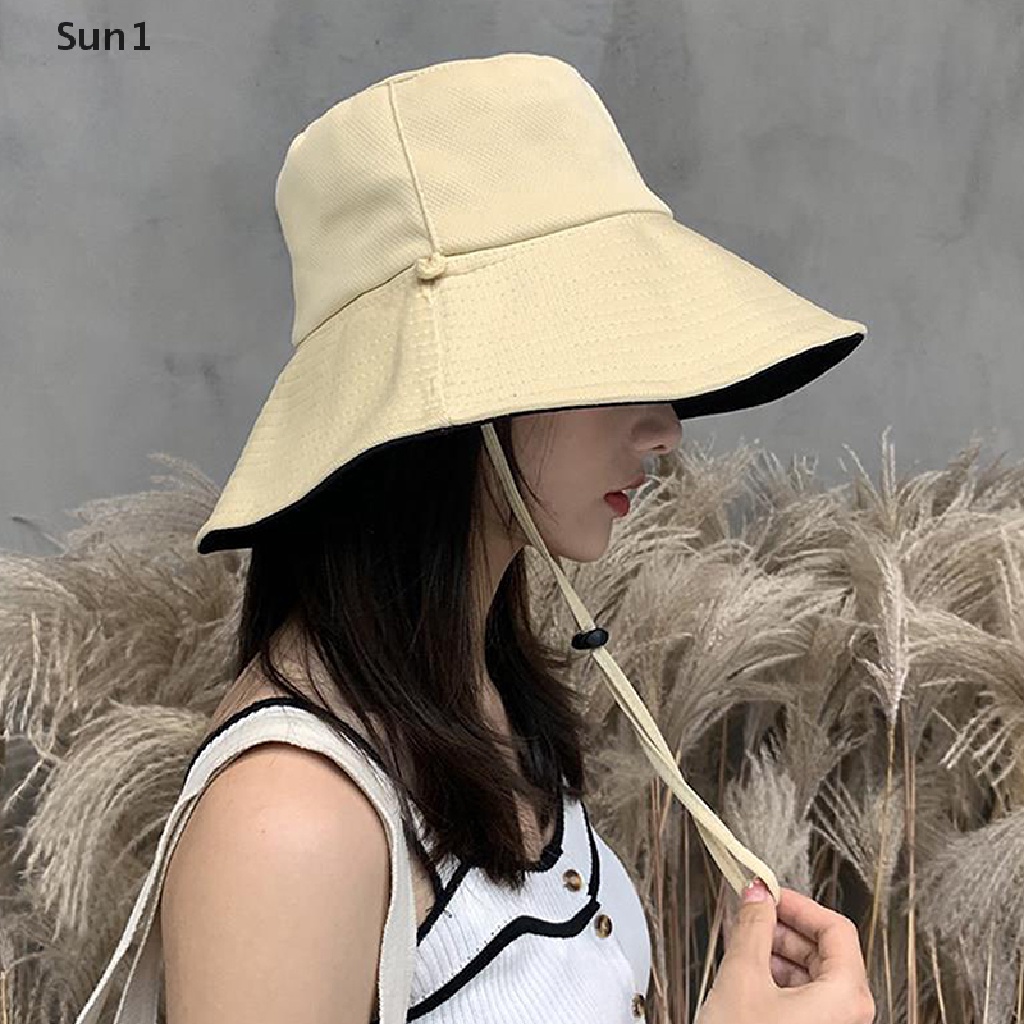 Nón Tai Bèo Hai Mặt Gấp Gọn Thời Trang Mùa Hè Cho Nữ Sun1