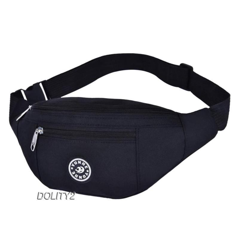 [DOLITY2] Durable Waist Fanny Pack Belt Money Bag Pouch Travel Purse Hip Bum Bag Blue