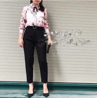 Quần baggy vải cho nữ